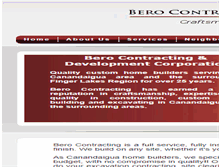 Tablet Screenshot of berocontracting.com